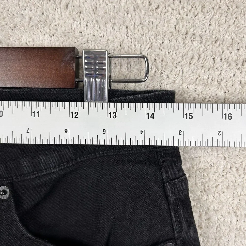 J. Crew Essential Straight Jeans Womens 28 Black Casual Cotton Straight Workwear